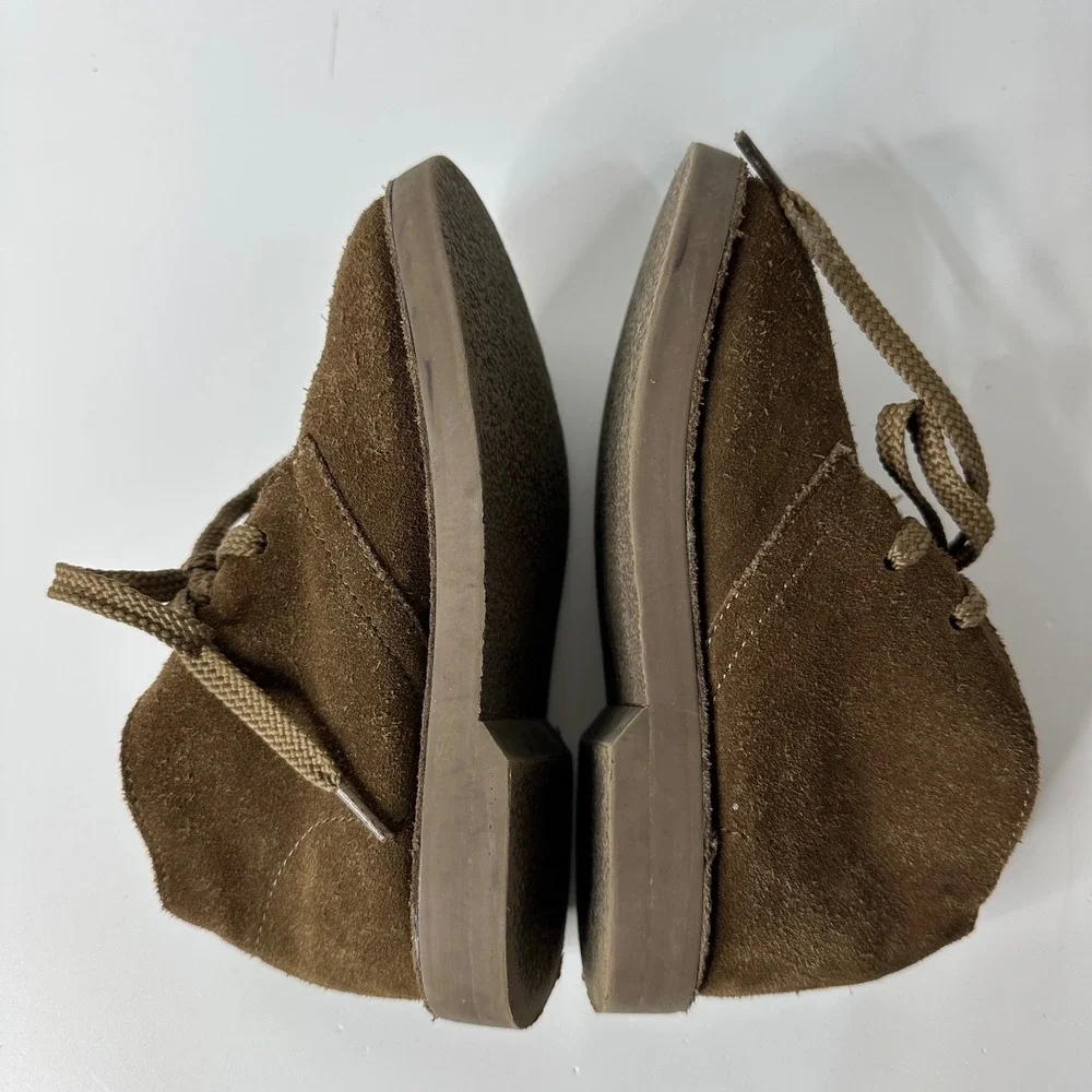 Crewcuts J Crew Boys Brown Suede Chukka Ankle Boots Lace Up Little Kids Size K10